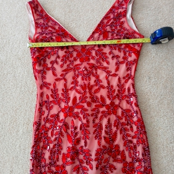 Beaded Mroon Altar’d State Dress Size S.  FL - Picture 6 of 7